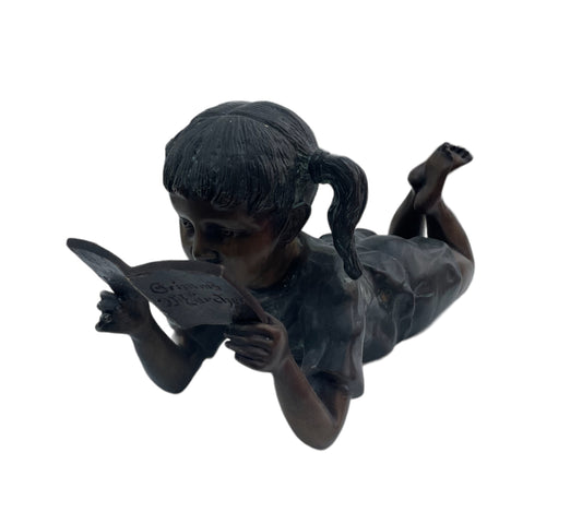Girl Reading - Bronze