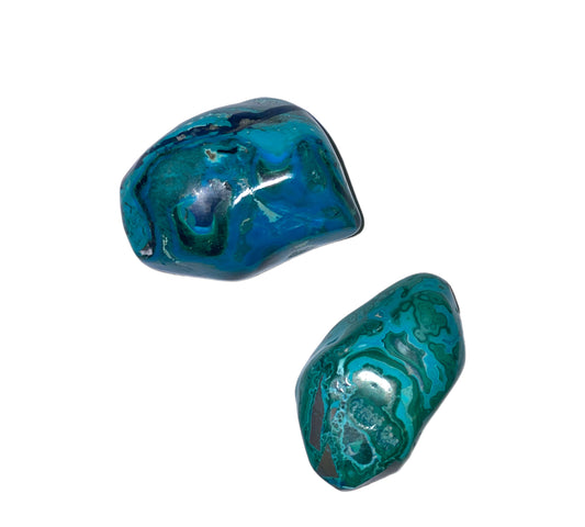 Chrysokoll Malachite Malacolla - slípað
