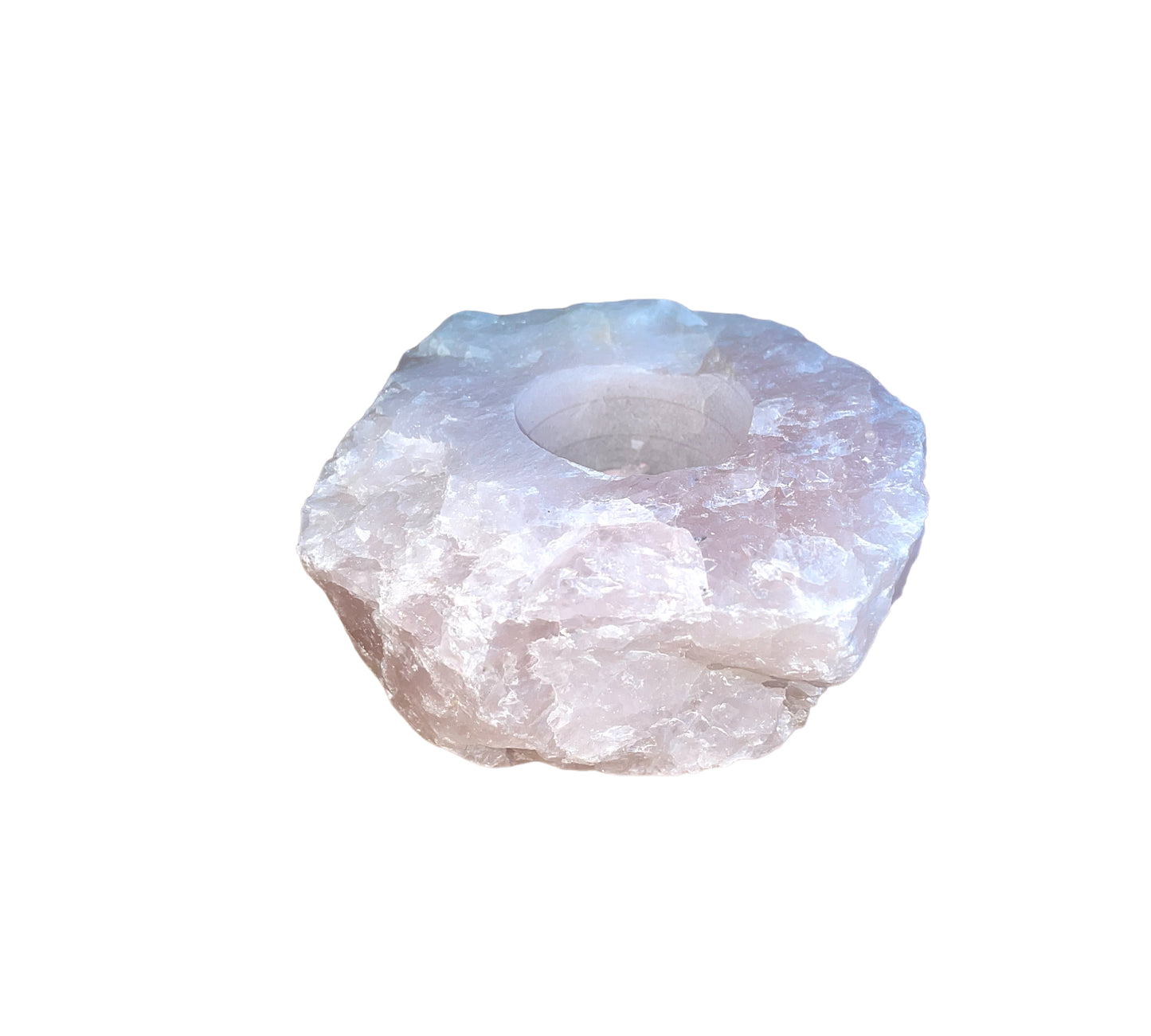 Rose quartz - candlestick
