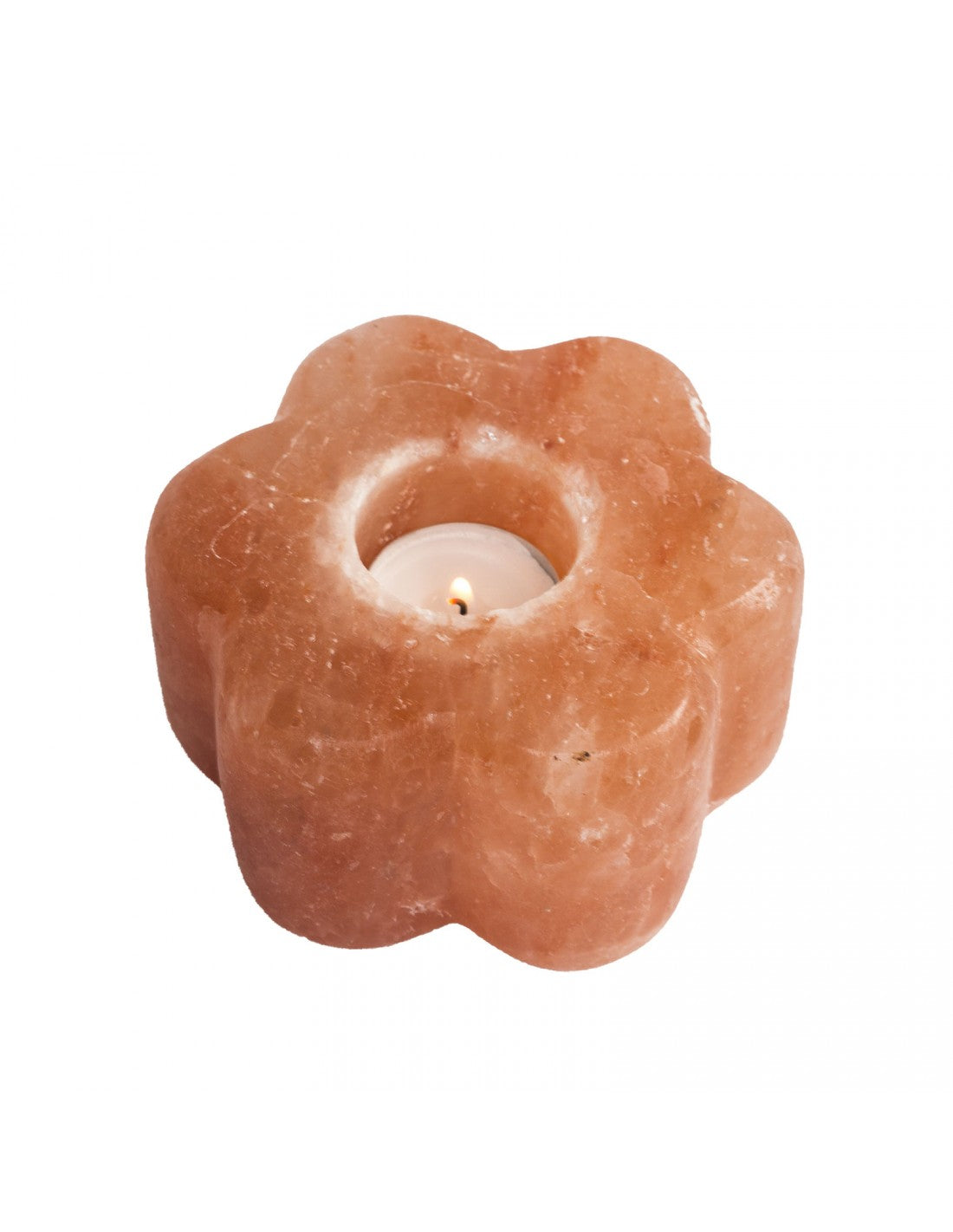 Flower - Salt crystal candle holder