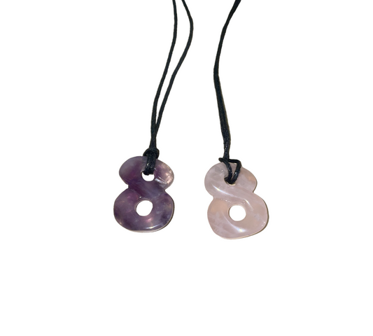 Eternity necklace with string