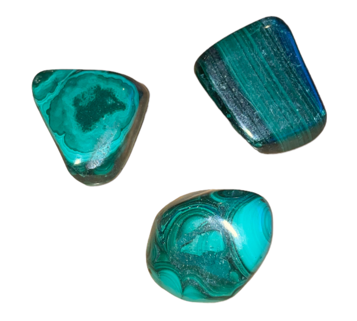 Malachite - slípaður