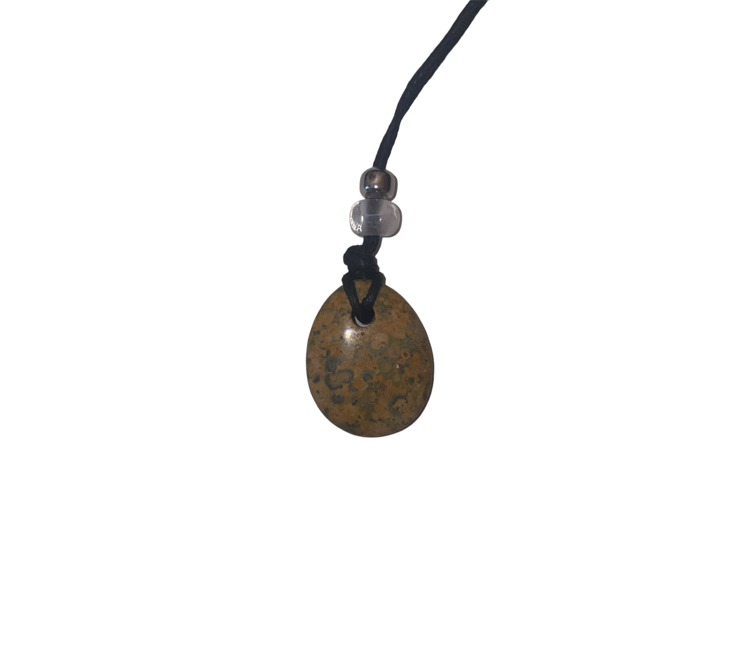 Necklace with a string of various stones