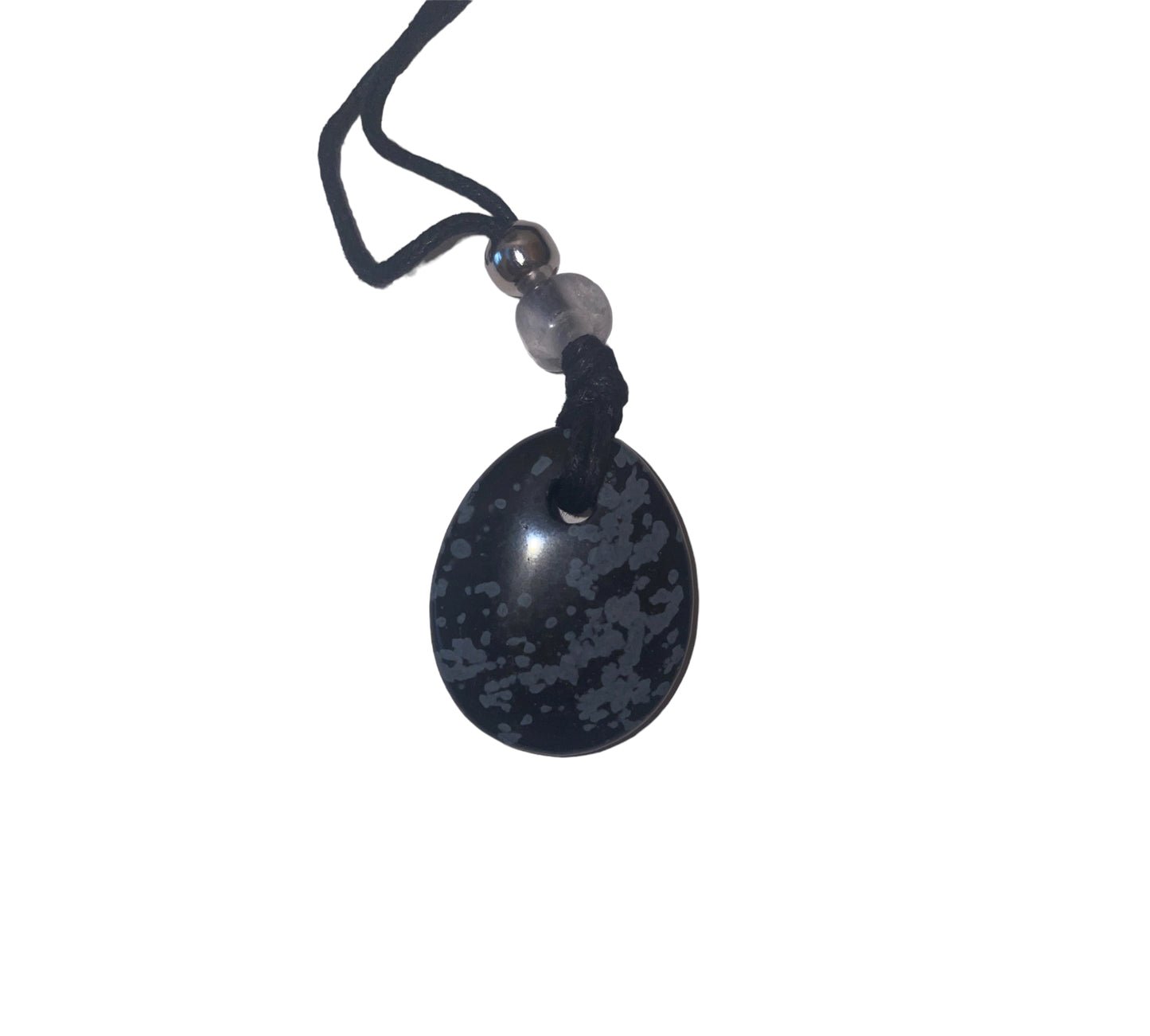 Necklace with a string of various stones