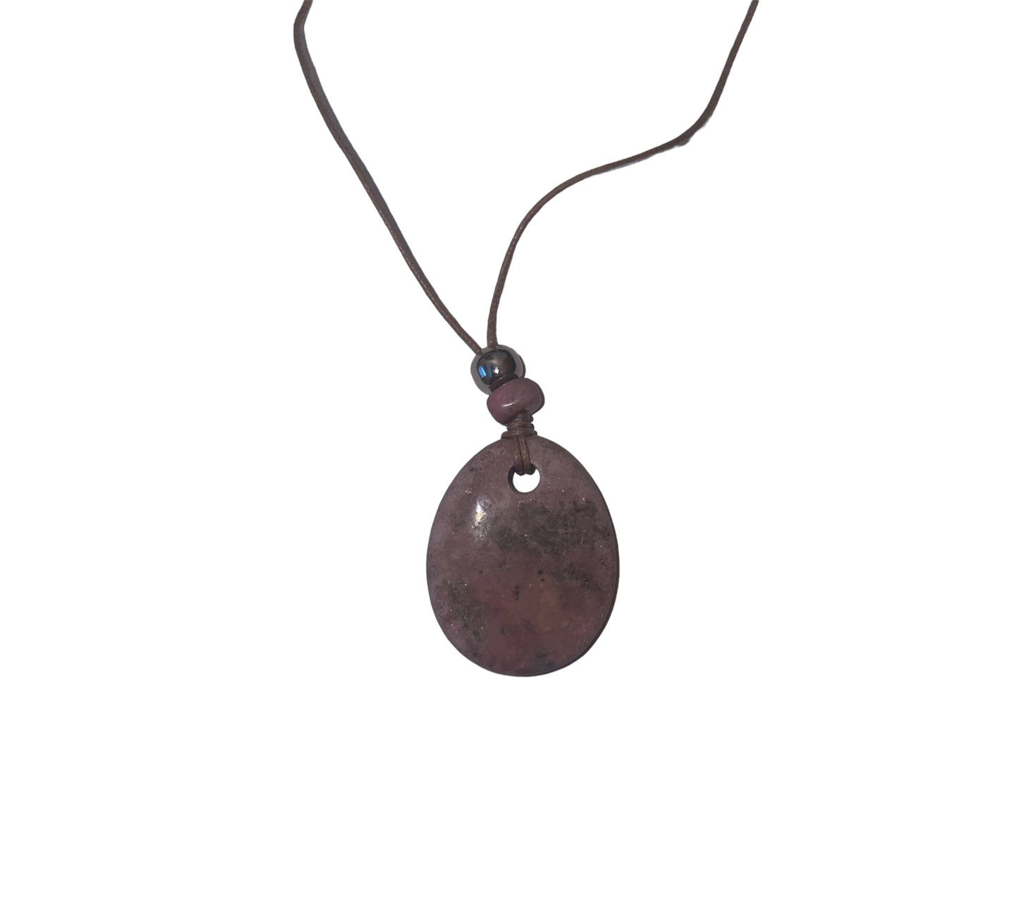 Necklace with a string of various stones