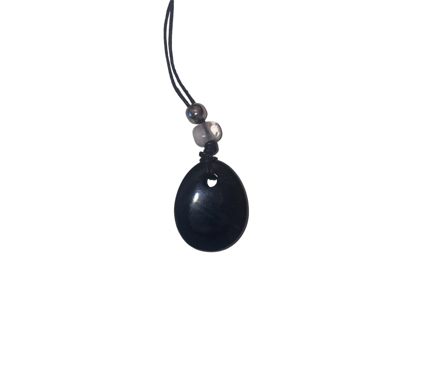 Necklace with a string of various stones