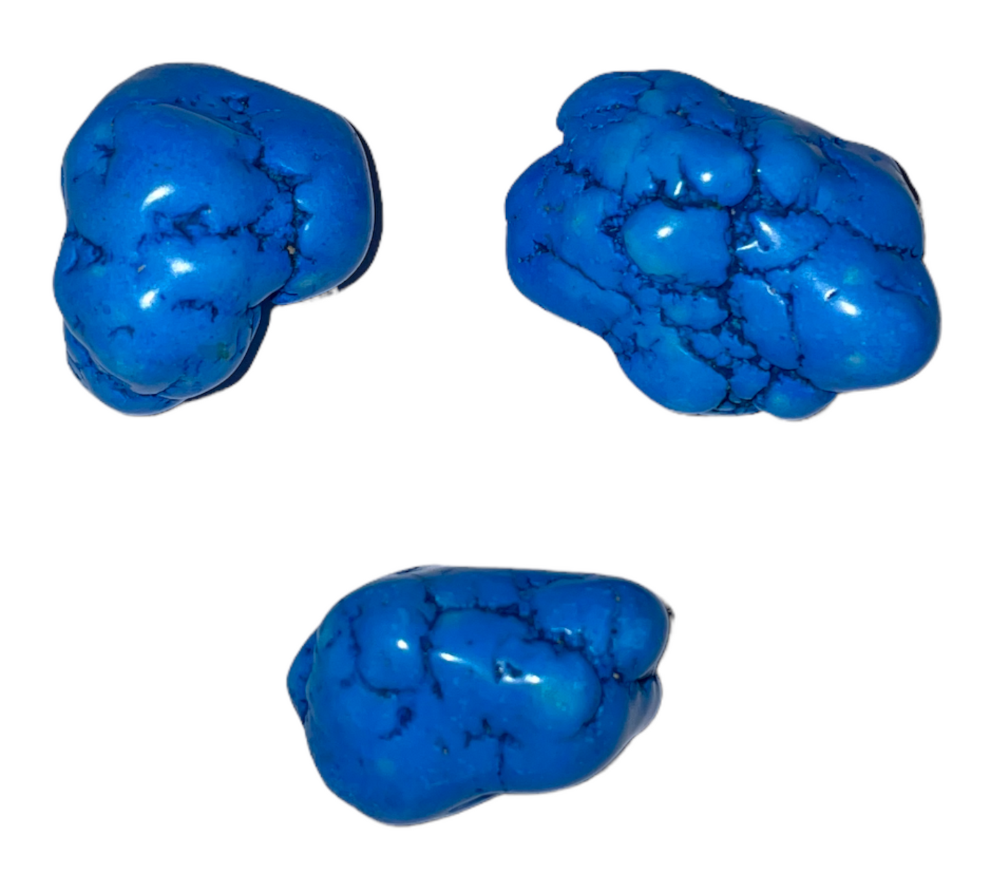 Blár Turquoise - slípaður