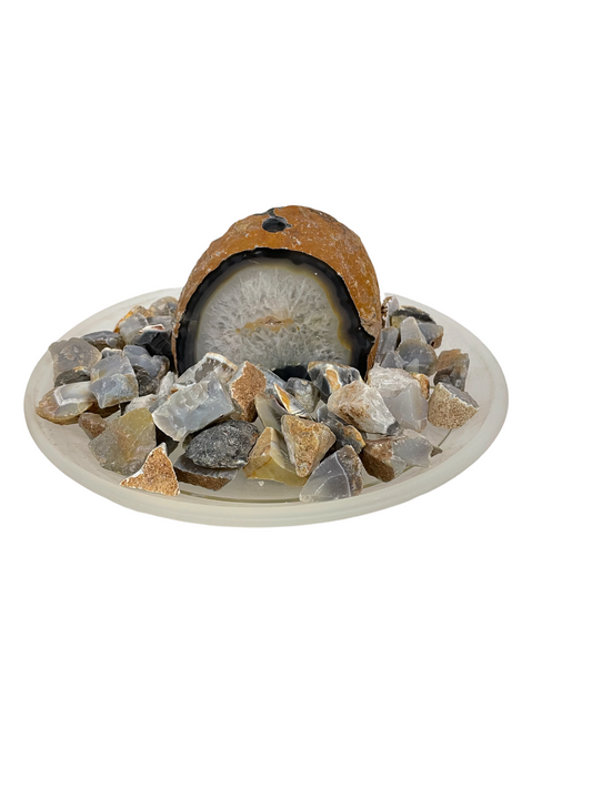 Fallegur innigosbrunnur úr Agate