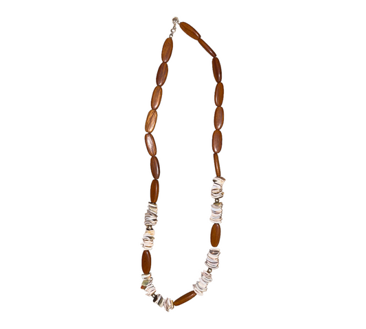 Mosiac pearl necklace