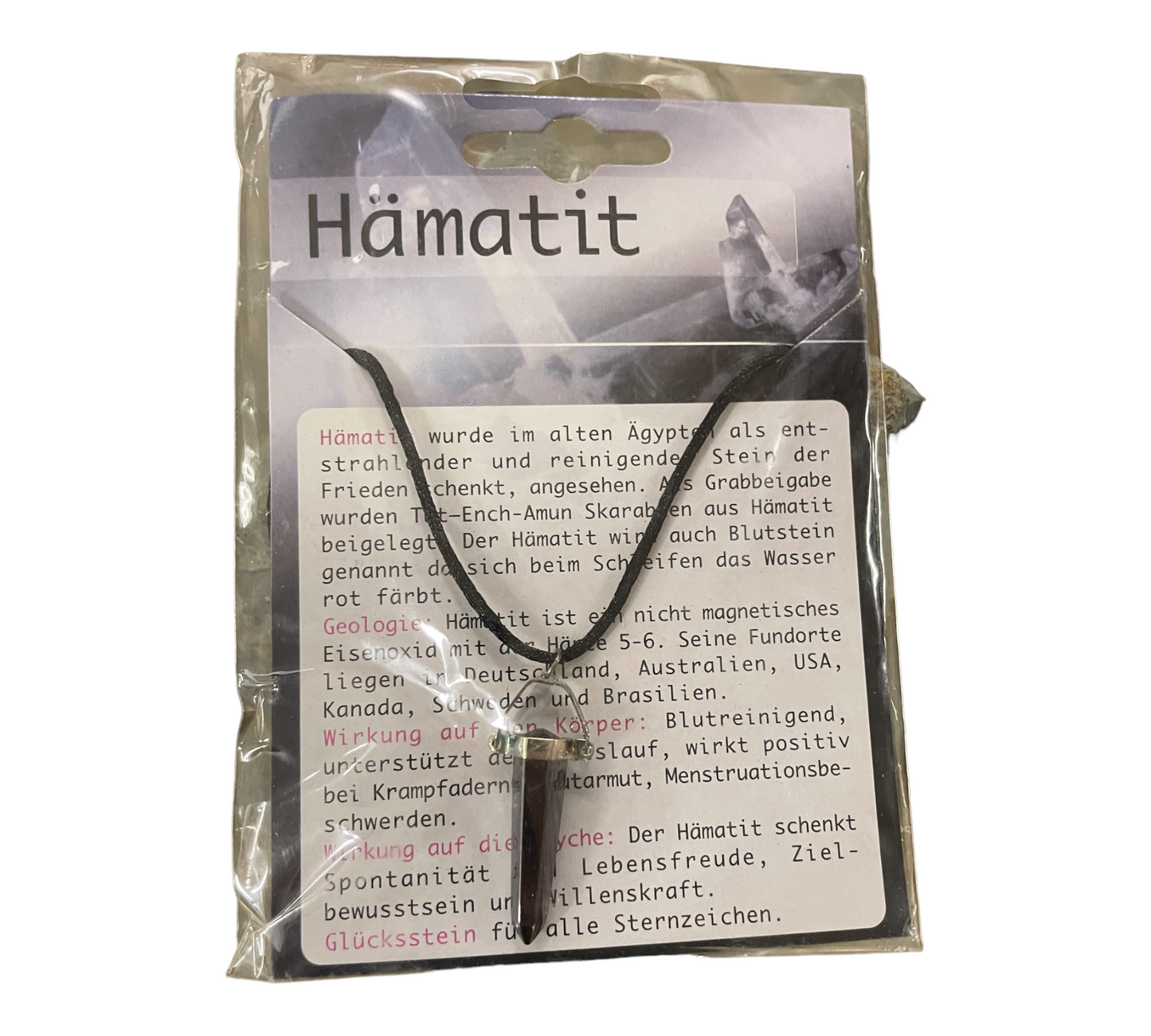 Stone horn - necklace