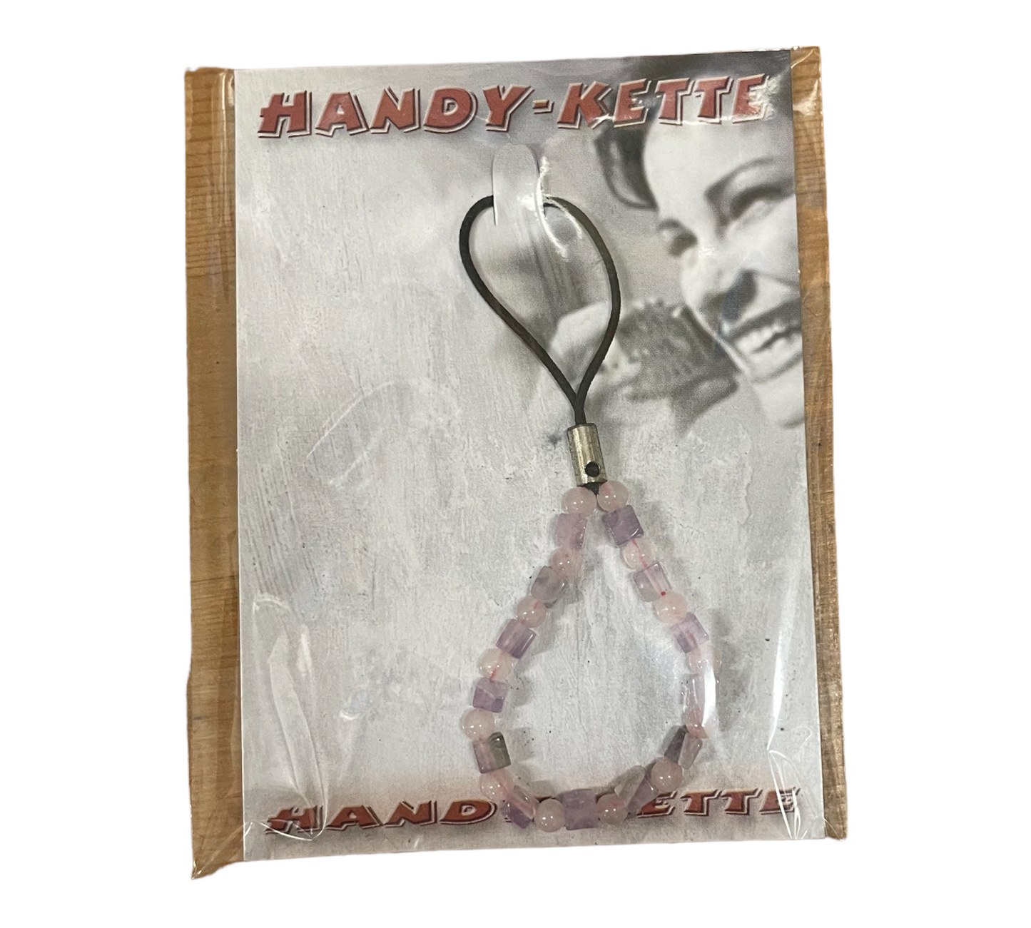 Feng rose quartz - telephone chain