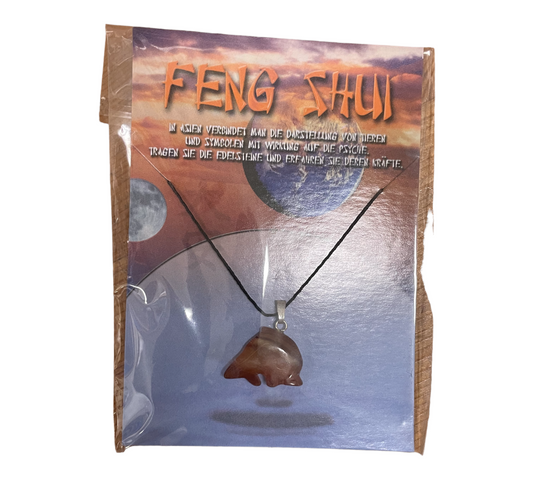 Feng shui dolphin - necklace