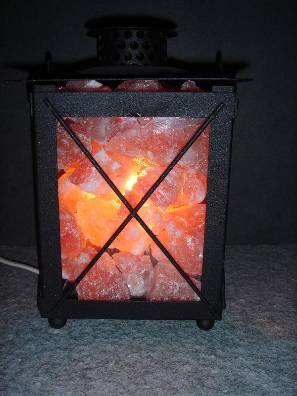 Salt crystal lantern